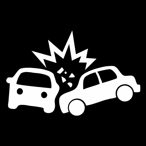 Picture of two cars crashing